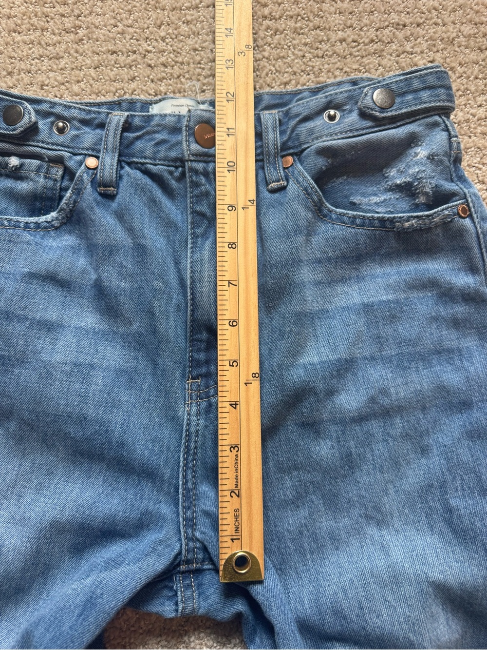 Bohme Sloan Wide Leg Jeans Adjustable waist - Picture 9 of 11